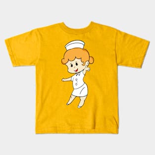 The nurse cartoon style Kids T-Shirt